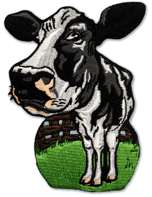 Cow Embroidered Patch