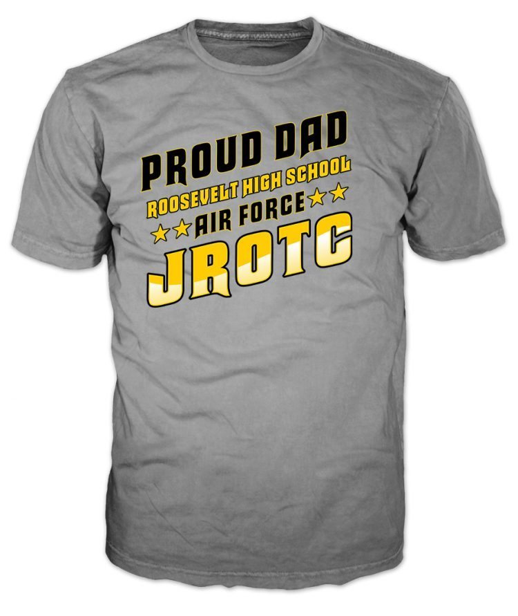 Air Force JROTC Proud Dad Grey T-Shirt