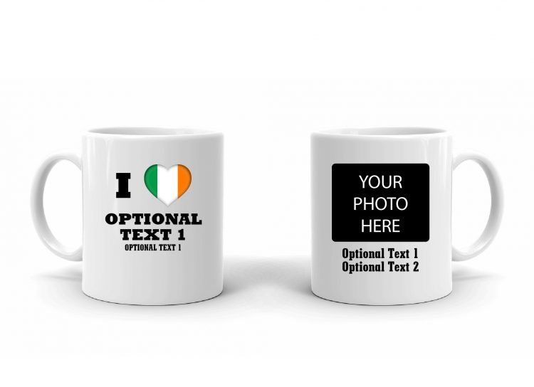 I Love Ireland Flag Mug
