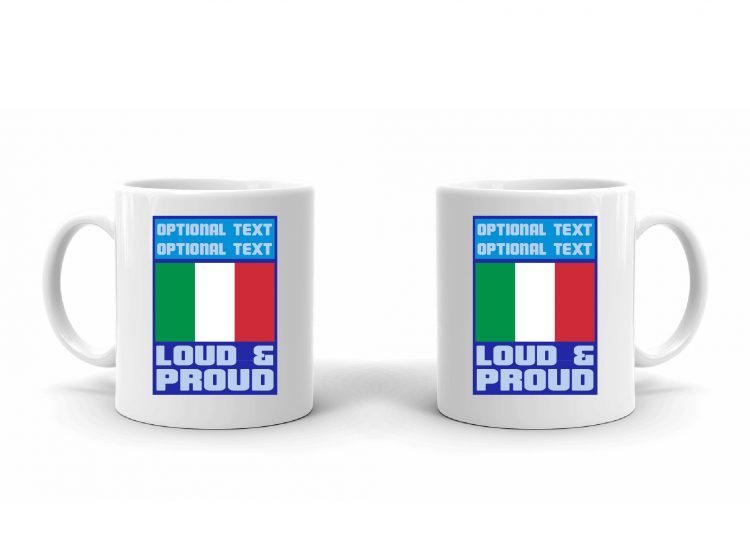 Loud and Proud Italian Flag Mug